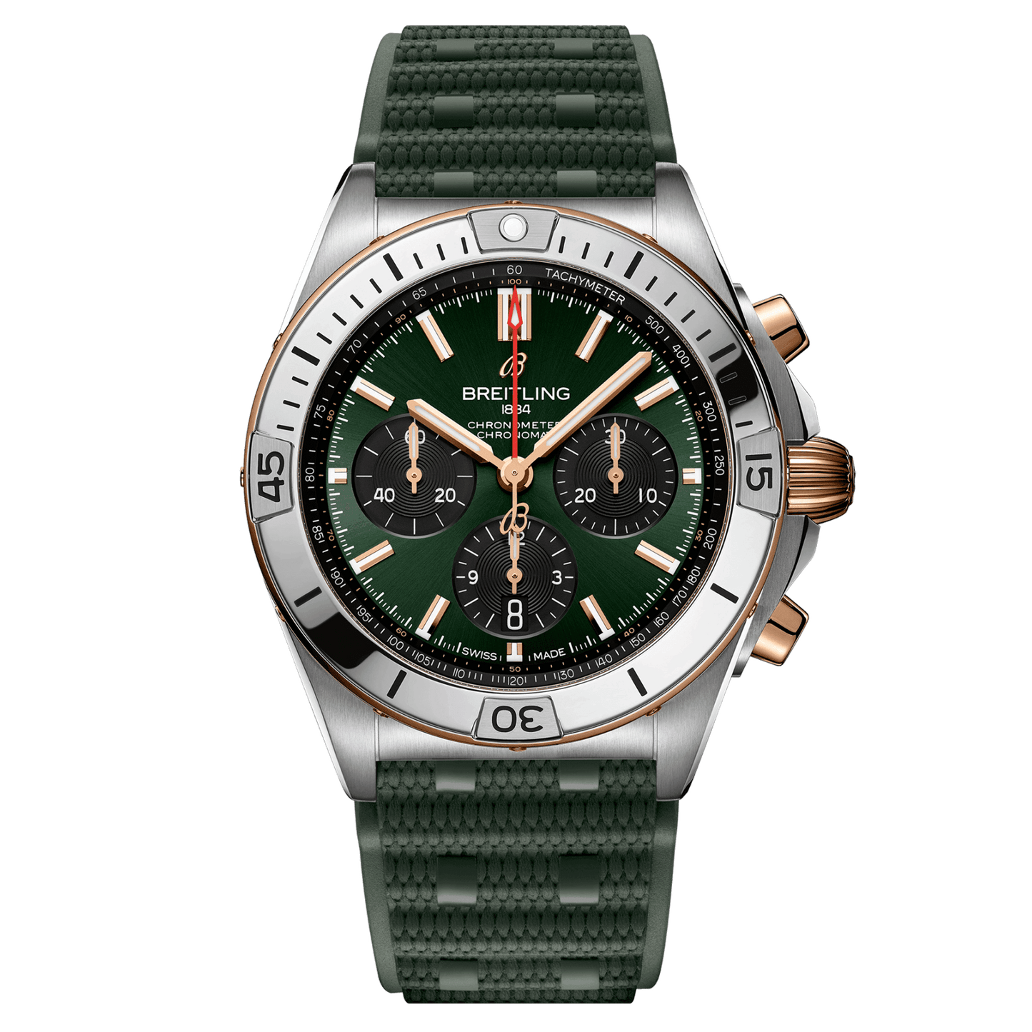 Breitling Chronomat B01 42, Stainless steel and 18k red gold