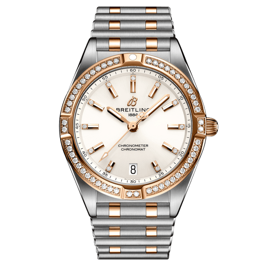 Breitling Chronomat 32, Stainless steel & 18k red gold (gem-set)