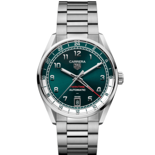 TAG Heuer Carrera Date Twin-Time  Automatic, 41 mm, Steel