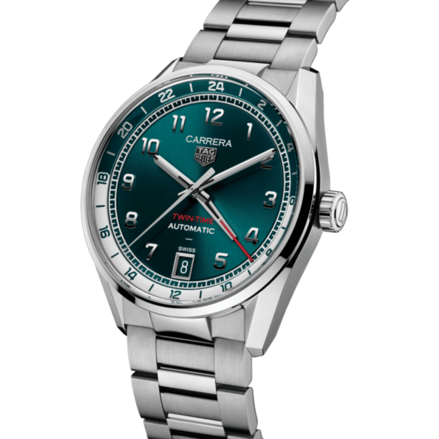 TAG Heuer Carrera Date Twin-Time  Automatic, 41 mm, Steel