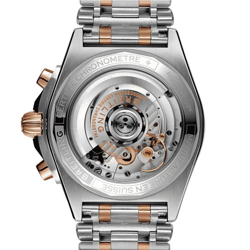 Breitling Chronomat B01 42, Blue Dial and Stainless steel & 18k red gold Case