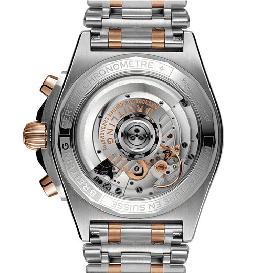 Breitling Chronomat B01 42, Blue Dial and Stainless steel & 18k red gold Case