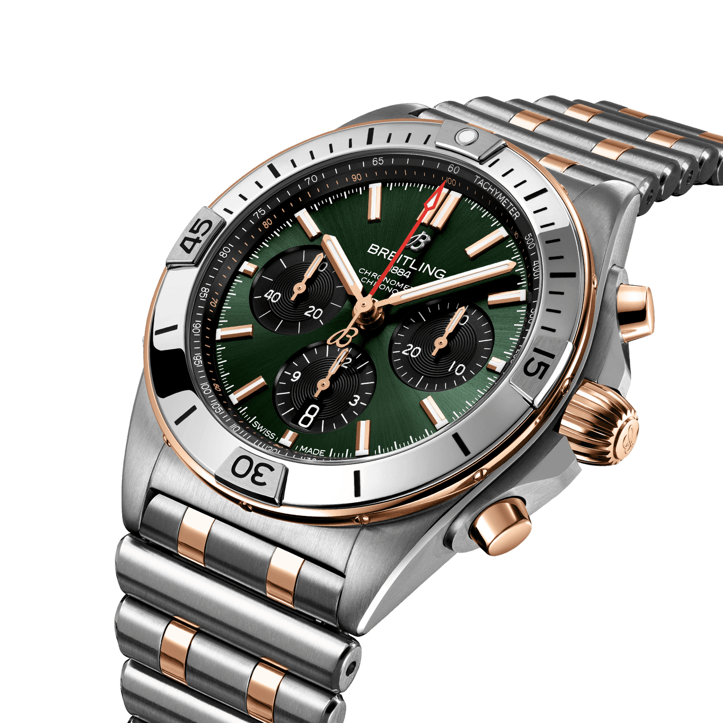 Breitling Chronomat B01 42, Stainless steel and 18k red gold