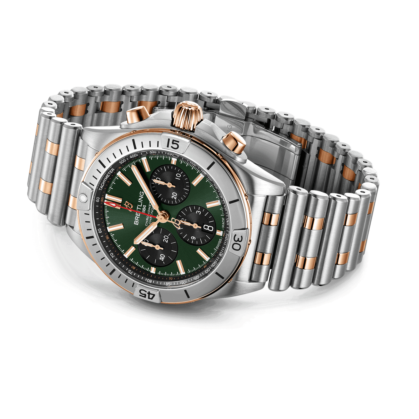 Breitling Chronomat B01 42, Stainless steel and 18k red gold