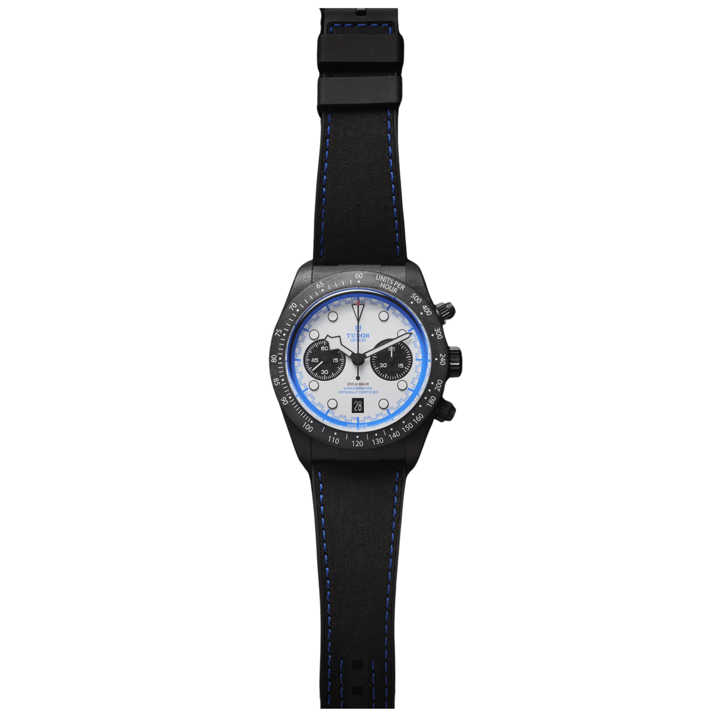 Tudor Black Bay Chrono "Carbon 25" Manufacture Calibre MT5813 42mm black carbon fibre case White dial