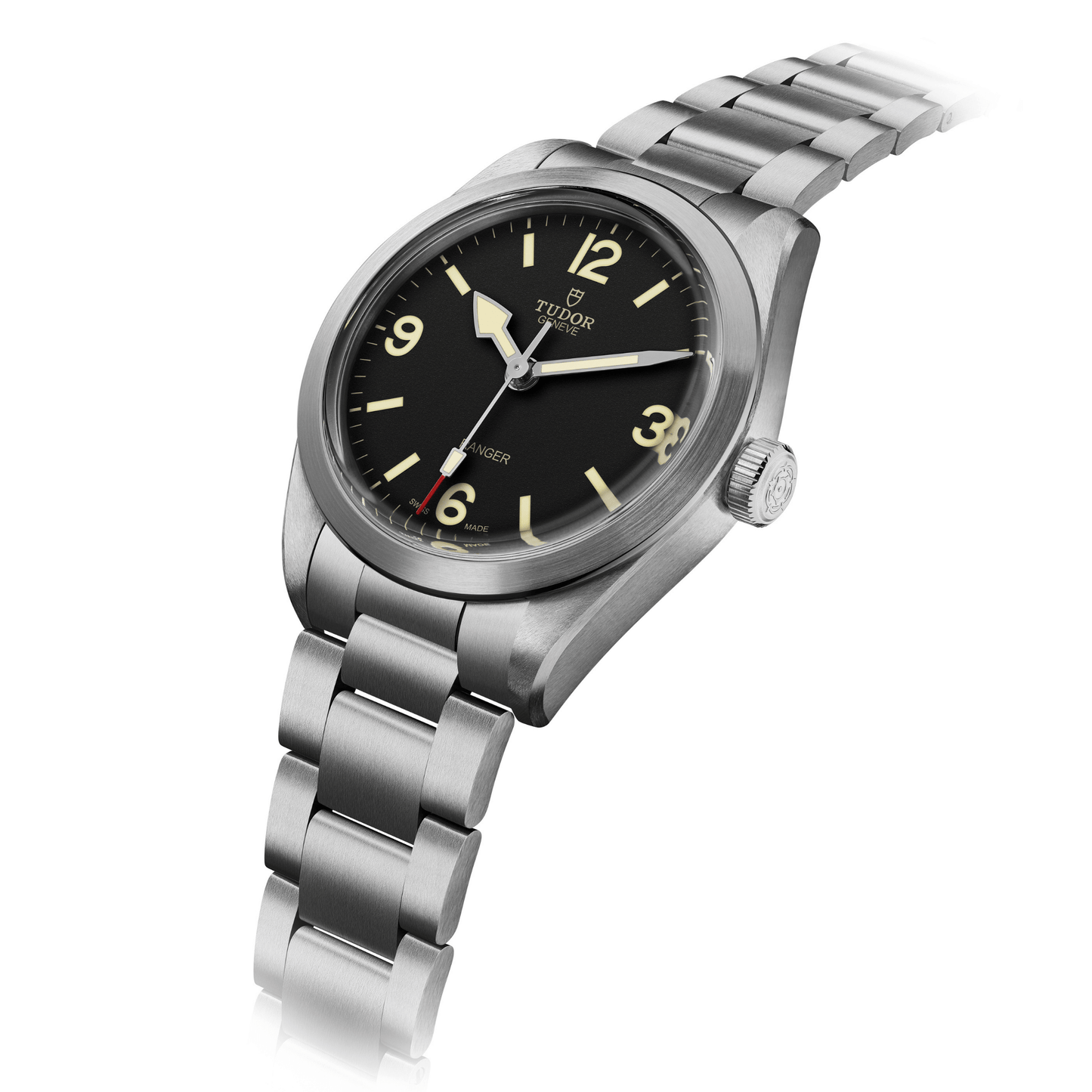 Tudor Ranger Manufacture Calibre MT5402 (COSC) Boîtier en acier de 39 mm Cadran noir