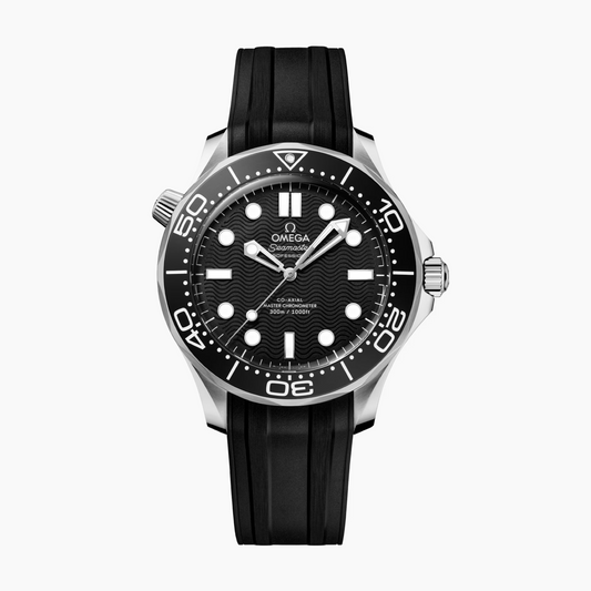 Omega Seamaster Diver 300m 42 mm, steel on rubber strap