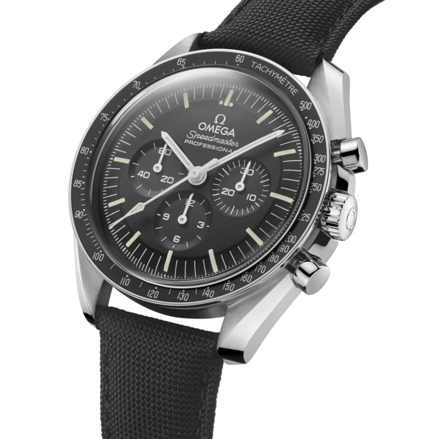 Omega Speedmaster Moonwatch Professional 42 mm, steel on coated nylon fabric strap