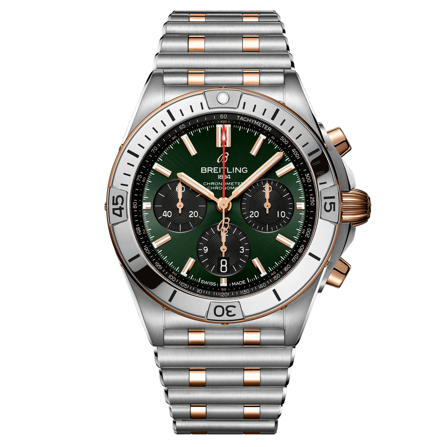 Breitling Chronomat B01 42, Stainless steel and 18k red gold