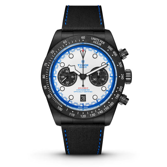 Tudor Black Bay Chrono "Carbon 25" Manufacture Calibre MT5813 42mm black carbon fibre case White dial