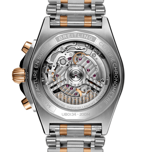 Breitling Chronomat B01 42, Stainless steel and 18k red gold