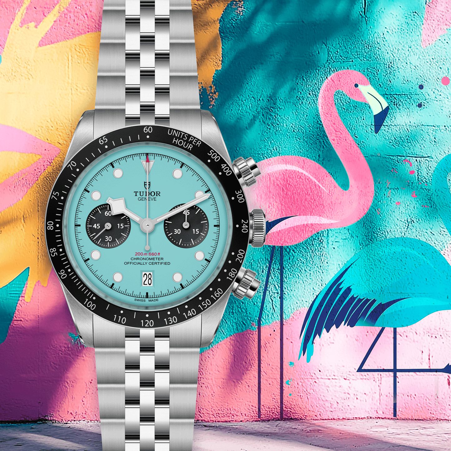 Tudor Black Bay Chrono Manufacture Calibre MT5813 41mm steel case Turquoise dial