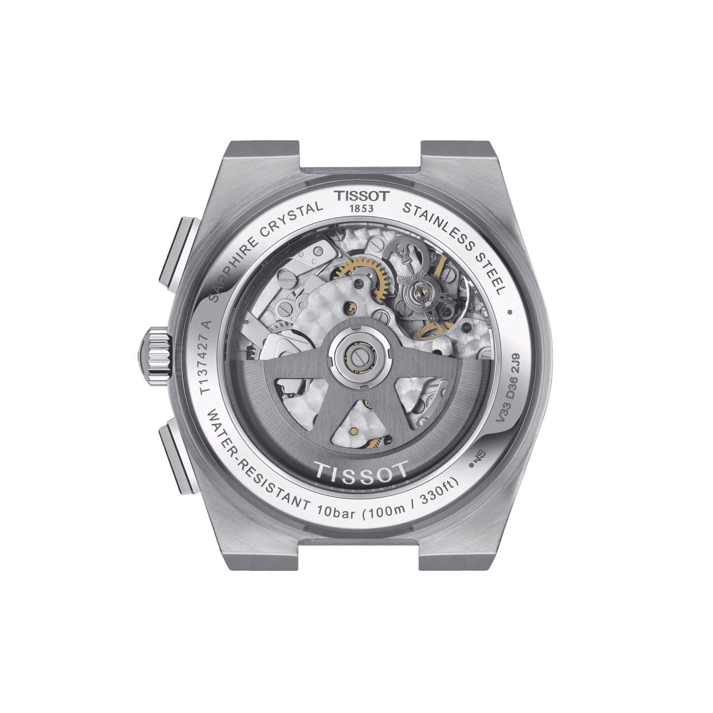 Tissot PRX Automatic Chronograph Silver Dial Steel Bracelet 42 mm