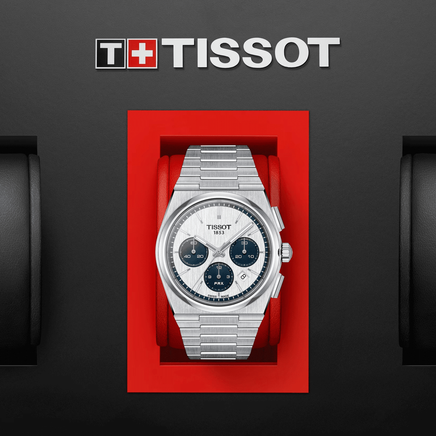 Tissot PRX Automatic Chronograph Silver Dial Steel Bracelet 42 mm