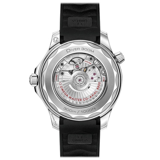 Omega Seamaster Diver 300m 42 mm, steel on rubber strap