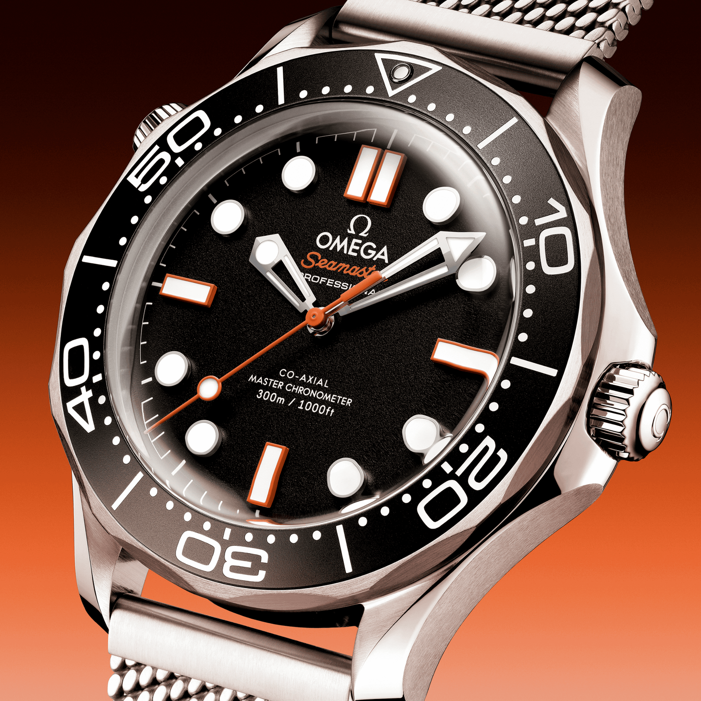 Omega Seamaster Diver 300m 42 mm, steel on steel