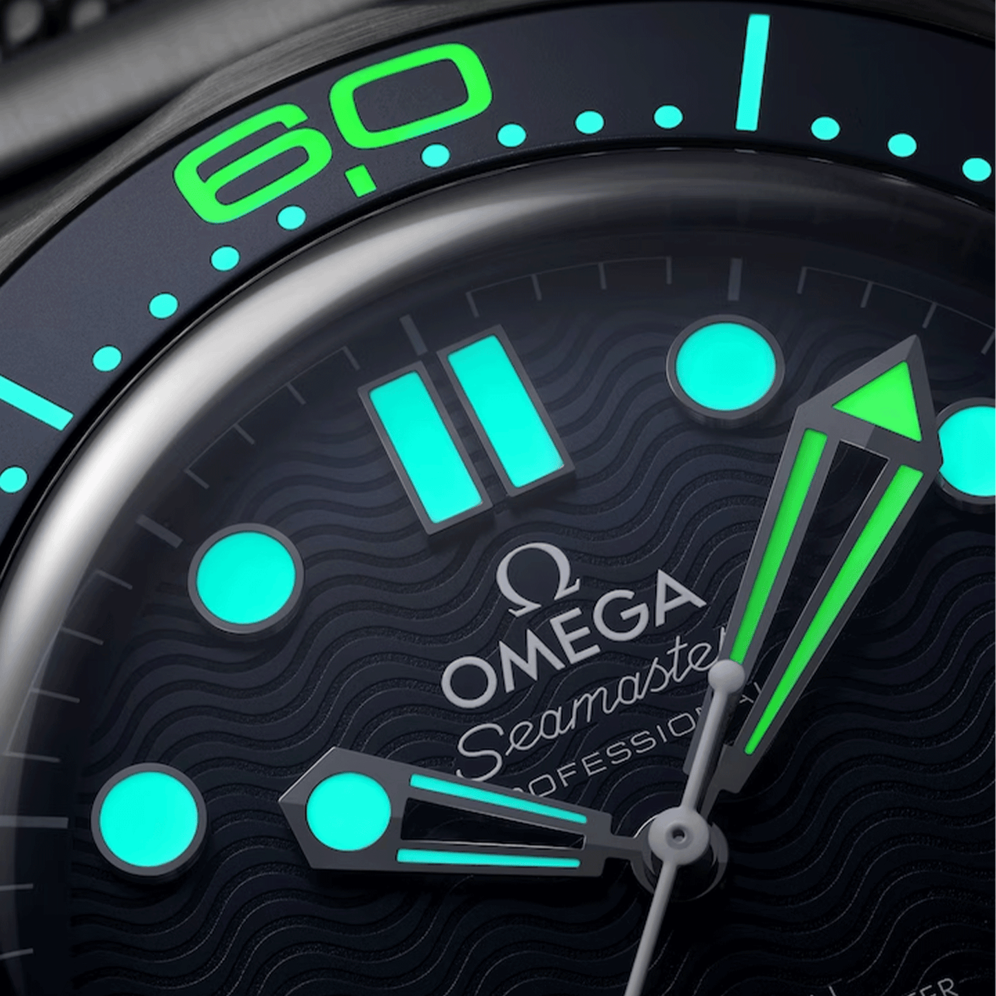 Omega Seamaster Diver 300m 42 mm, James Bond 60th, steel on steel