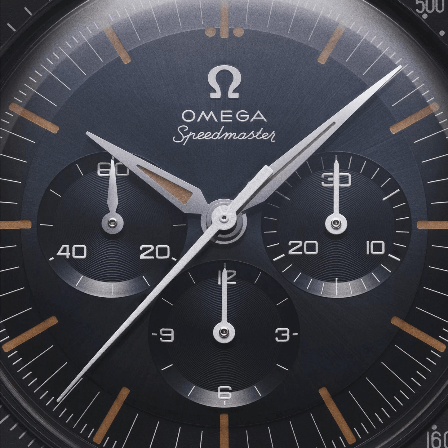 Omega Speedmaster First Omega In Space 39.7 mm, steel on leather strap
