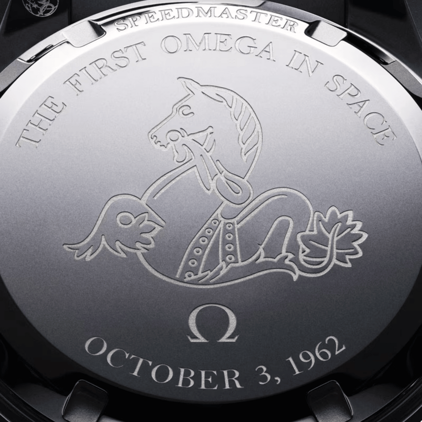 Omega Speedmaster First Omega In Space 39.7 mm, steel on leather strap