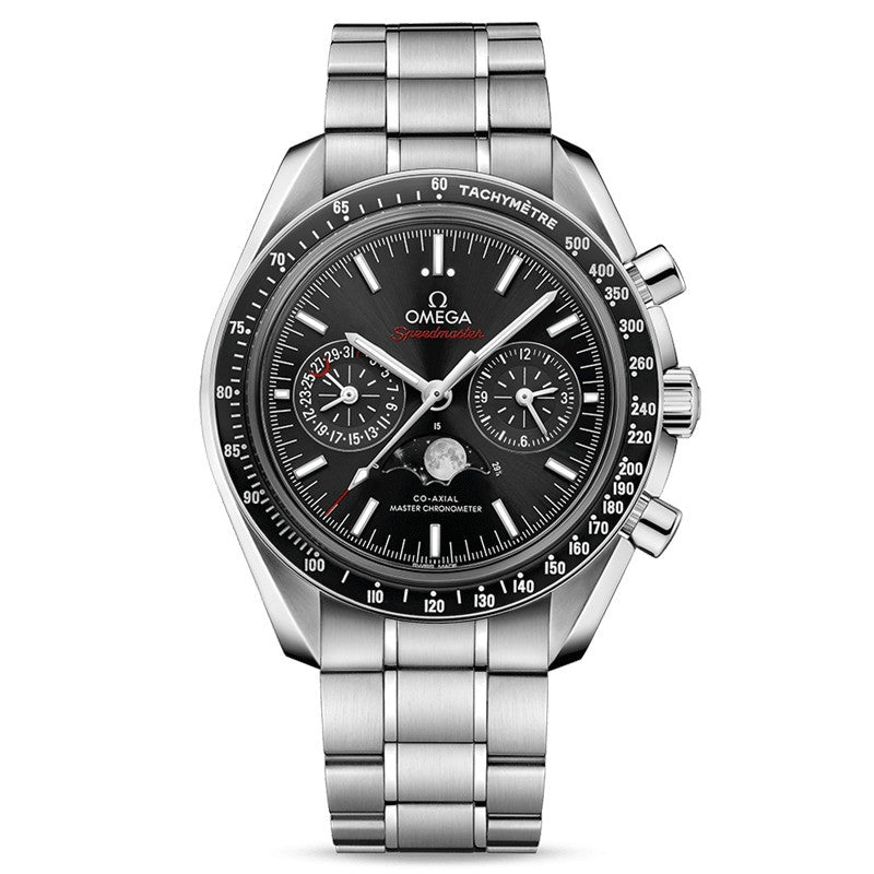 Omega Speedmaster Moonphase 44.25 mm, steel on steel