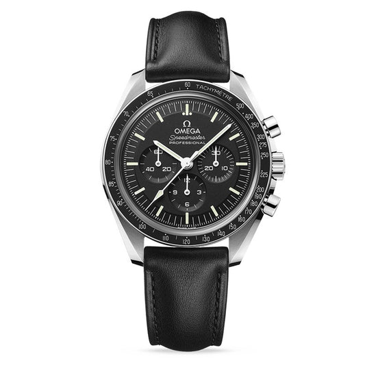 Omega Speedmaster Moonwatch Professional 42 mm, steel on leather strap
