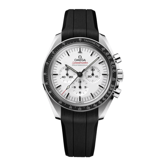 Omega Speedmaster Moonwatch Professional 42 mm, steel on rubber strap