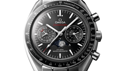 Omega Speedmaster Moonphase 44.25 mm, steel on steel